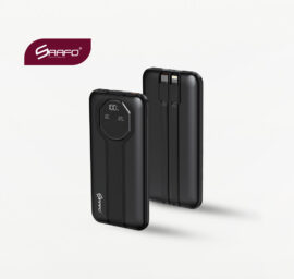 10000 mAh Corded Power Bank